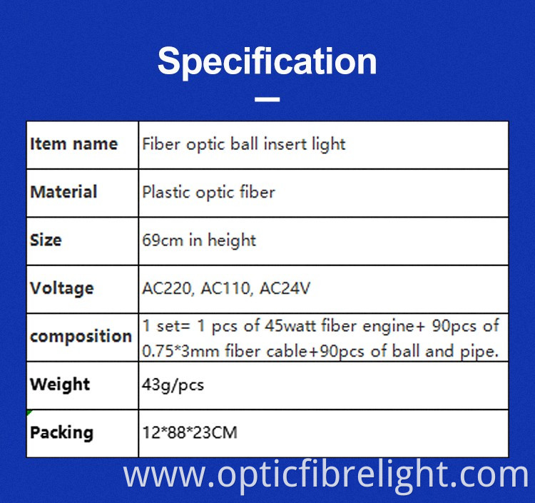 Fiber Optic Bulb Light 1